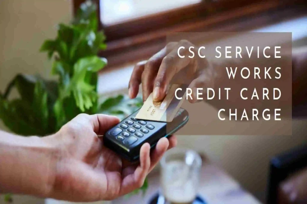CSC Service Works Charge on Credit Card